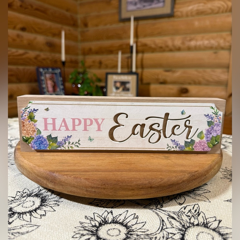 HAPPY EASTER Wooden Sign